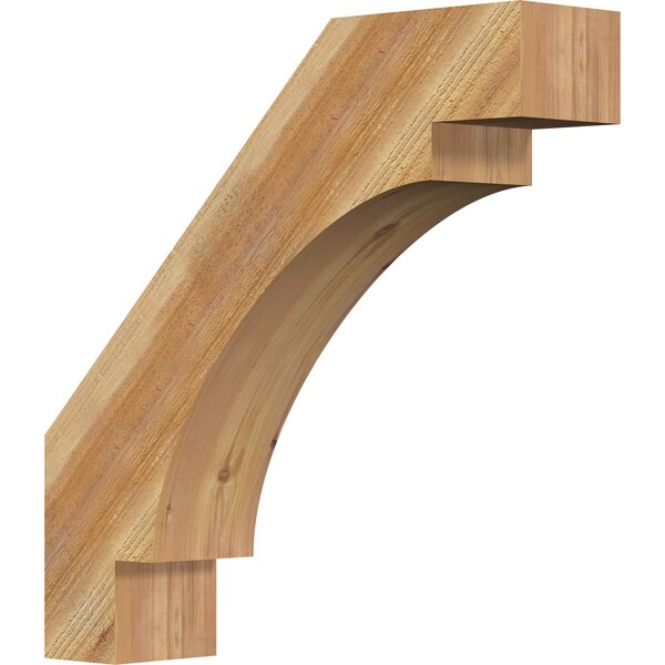 Ekena Millwork 6"W x 26"D x 26"H Merced Rough Sawn Knee Brace, Western Red Cedar BRC06X26X26MRC00RWR - main